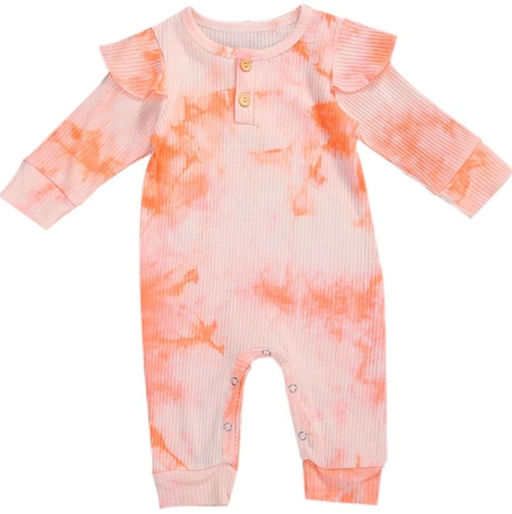 Other - Baby Tie Dye Ribbed Romper